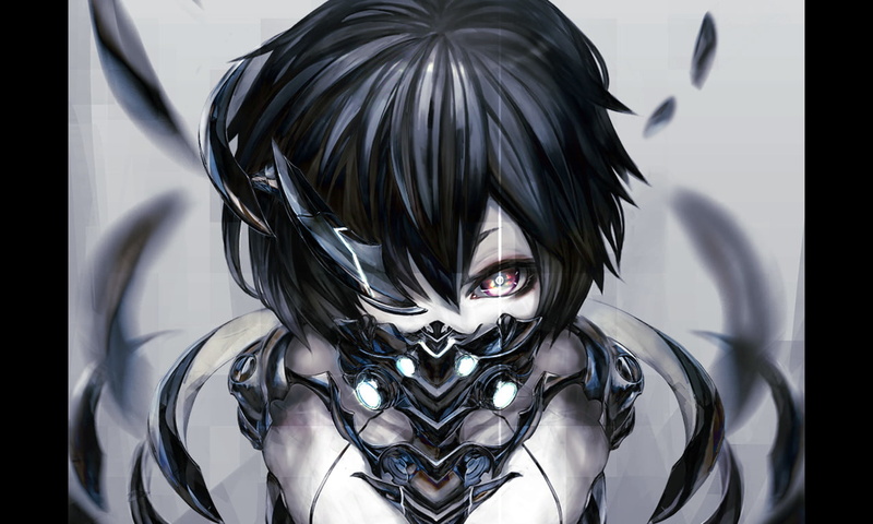 one person, make-up, adult, portrait, headshot, beautiful woman, evil, looking at camera, spooky, human hair, Mecha, hair, representation, women, human body part