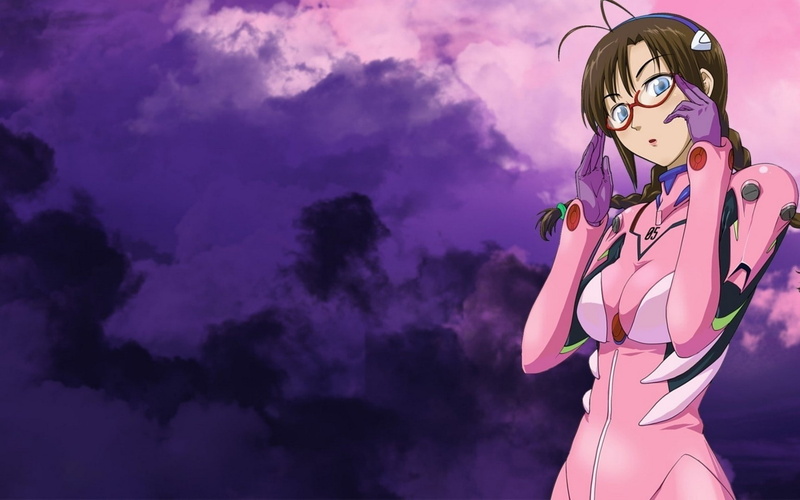 purple, adult, waist up, 1080P, females, beauty, pink color, young adult, beautiful woman, Makinami Mari, portrait, sky, standing, night, clothing, one person