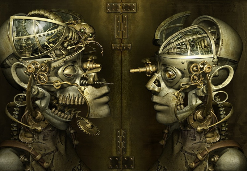 Surrealism, Biomechanical People, 720P, Steampunk, Sci Fi