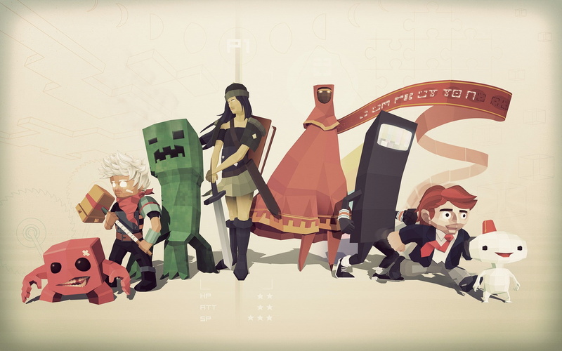 games, 1080P, indie, super, bastion, boy, meat, minecraft