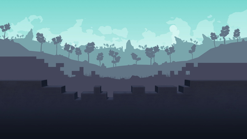 indie, fairy tale, photo, PC, Scrap Mechanic, Best Games, blue, mountain, silhouette, 2K, trees, sky