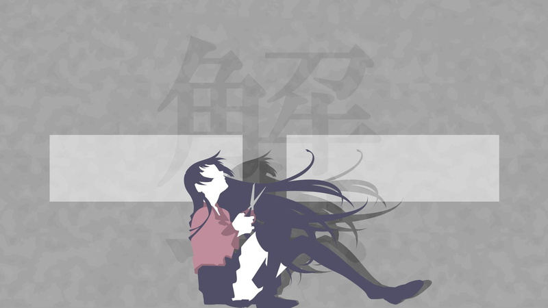 1080P, three quarter length, human representation, standing, nature, Senjougahara Hitagi, anime, real people, creativity, paper, representation, Monogatari Series