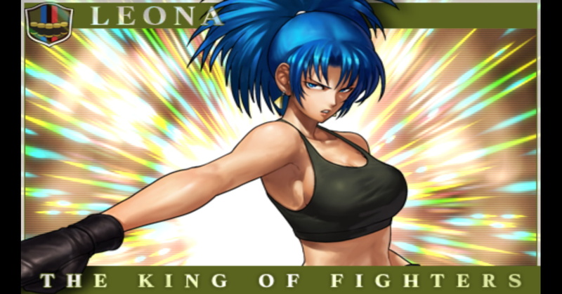 King of Fighters, cleavage, SNK, blue eyes, 720P, blue hair, Leona Heidern
