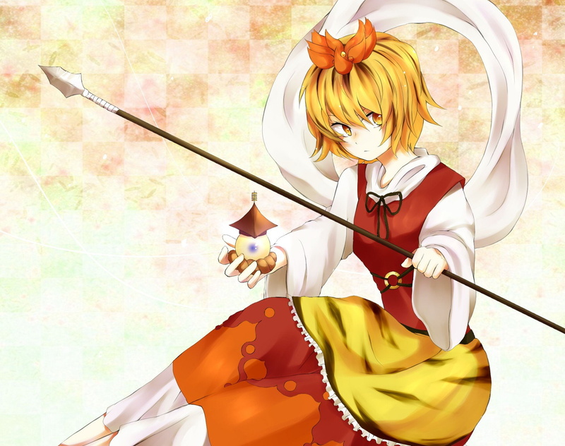 women, hair, 720P, short, shou, touhou, blondes, toramaru, bicolored