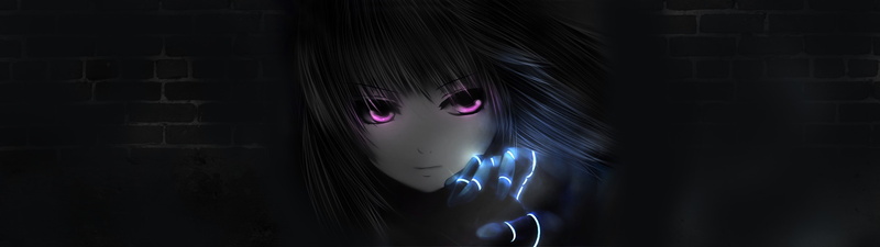 adult, black background, anime women glowing smoke purple eyes long hair dark hair bricks king of fighters kula diamond, obscured face, 4K, motion, indoors