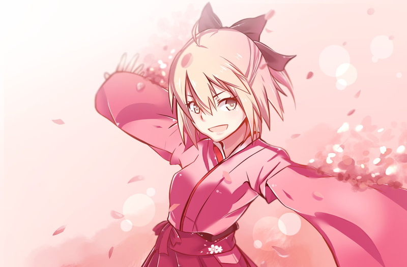 anime girls, Fate Series, nature, young women, studio shot, real people, indoors, portrait, lifestyles, pink color, beautiful woman, women, young adult