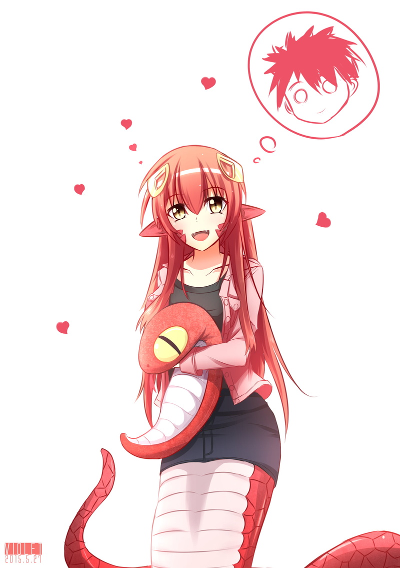 1080P, monster girl, redhead, Miia (Monmusu), Monster Musume no Iru Nichijou, anime girls