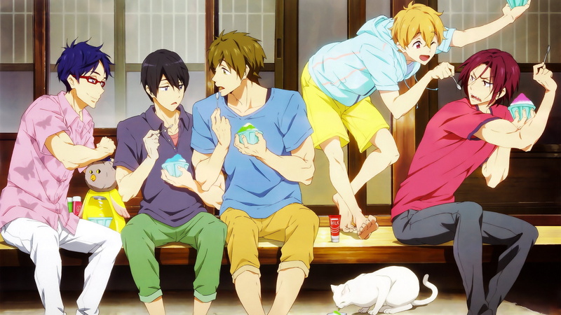 rin, hazuki, makoto, rei, free!, haruka, ryugazaki, megane, 2K, nagisa, nanase, tachibana, matsuoka, group