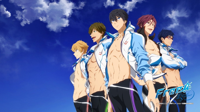 Makoto Tachibana, Haruka Nanase, Nagisa Hazuki, Free!, Rei Ryūgazaki, 1080P, Rin Matsuoka, Anime