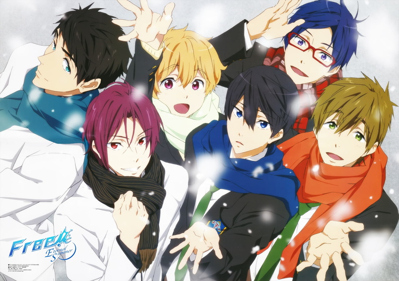 Sosuke Yamazaki, Rin Matsuoka, !, Nagisa Hazuki, Makoto Tachibana, Rei Ryūgazaki, 1080P, Anime, Haruka Nanase (!)