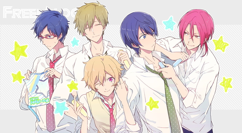 Anime, Rei Ryūgazaki, 1080P, Haruka Nanase, Free!, Makoto Tachibana, Rin Matsuoka, Nagisa Hazuki