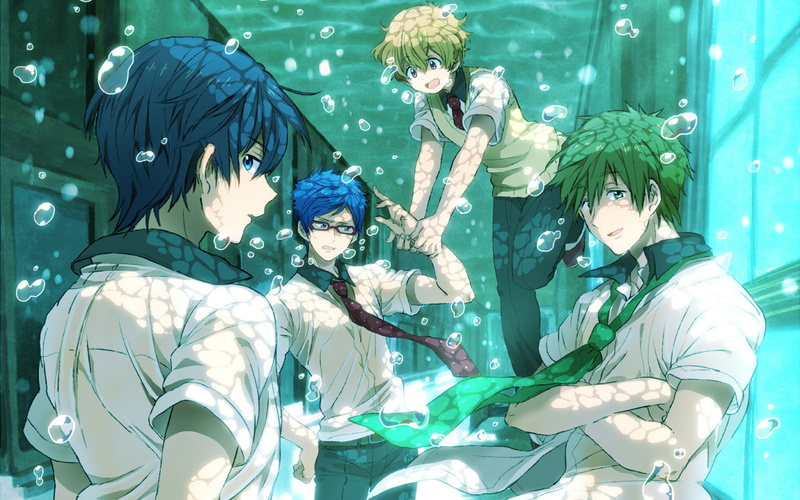 Rei Ryūgazaki, Makoto Tachibana, Haruka Nanase, 1080P, Free!, Nagisa Hazuki, Anime