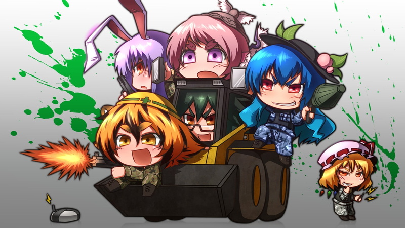 indoors, Reisen Udongein Inaba, art and craft, craft, female likeness, still life, Flandre Scarlet, anime girls, celebration, no people, creativity, representation