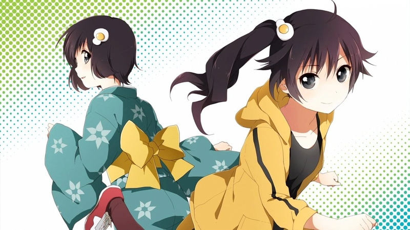 men, headphones, young adult, 720P, cartoon, rock music, two people, Monogatari Series, music, people, anime girls, Araragi Tsukihi, young men, sitting