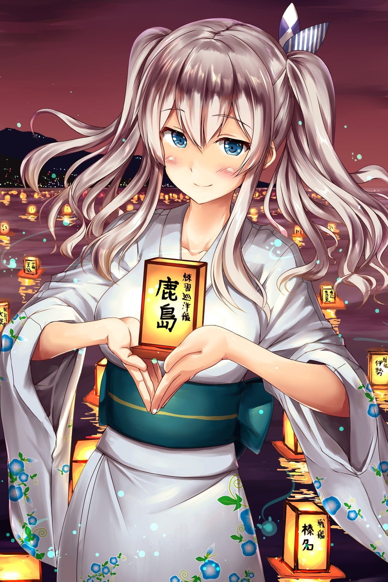 celebration, waist up, Japanese clothes, human representation, front view, fun, hair, representation, communication, looking at camera, holding, blond hair