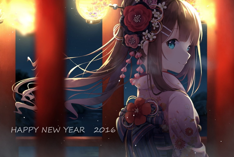 anime, hair ornament, anime girls, 720P, original characters, kimono