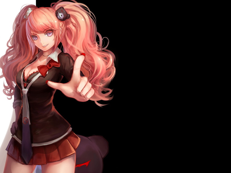 Twintails, Anime, 1080P, Junko Enoshima, Danganronpa