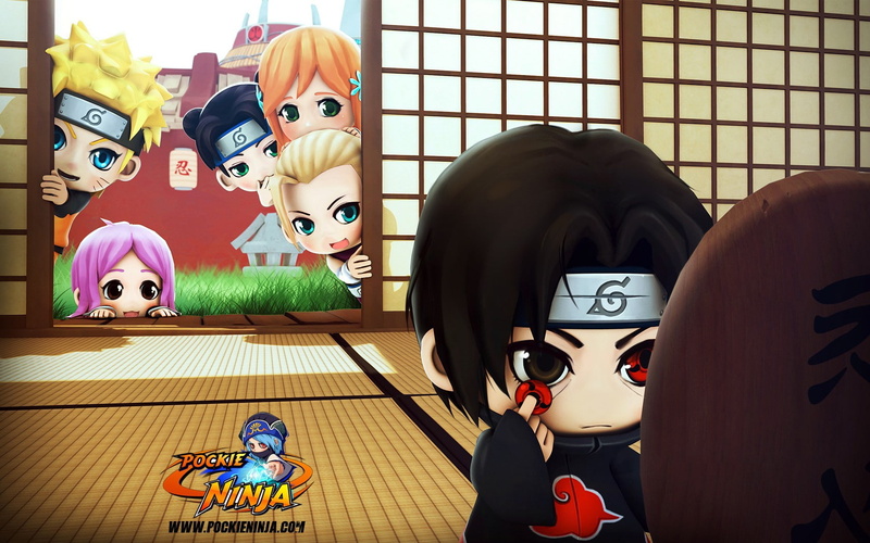 hd, chibi, art, ninja, Naruto, pockie, 720P, anime, x