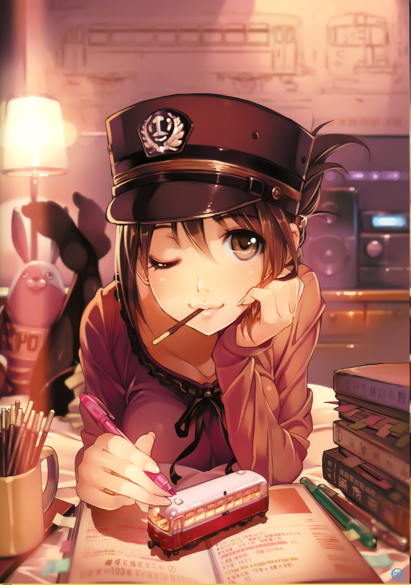 front view, eyeglasses, girls, indoors, young adult, glasses, real people, anime rail wars anime girls iida nana pocky manga, portrait, lifestyles, publication