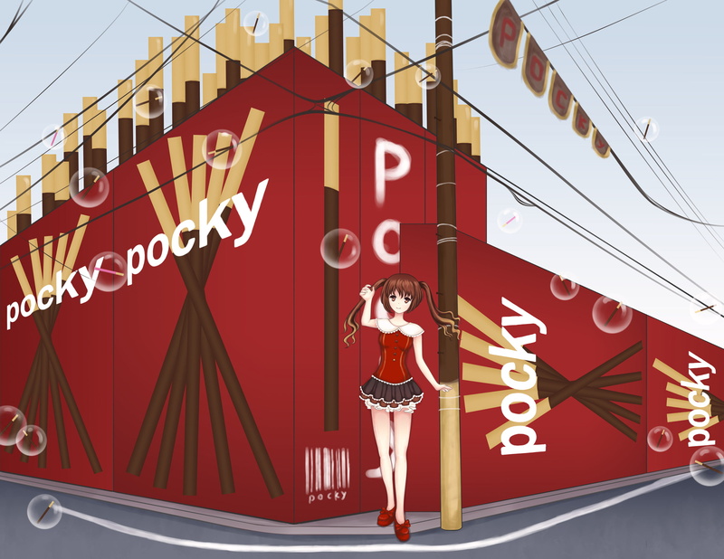 original, 1080P, twintails, pocky
