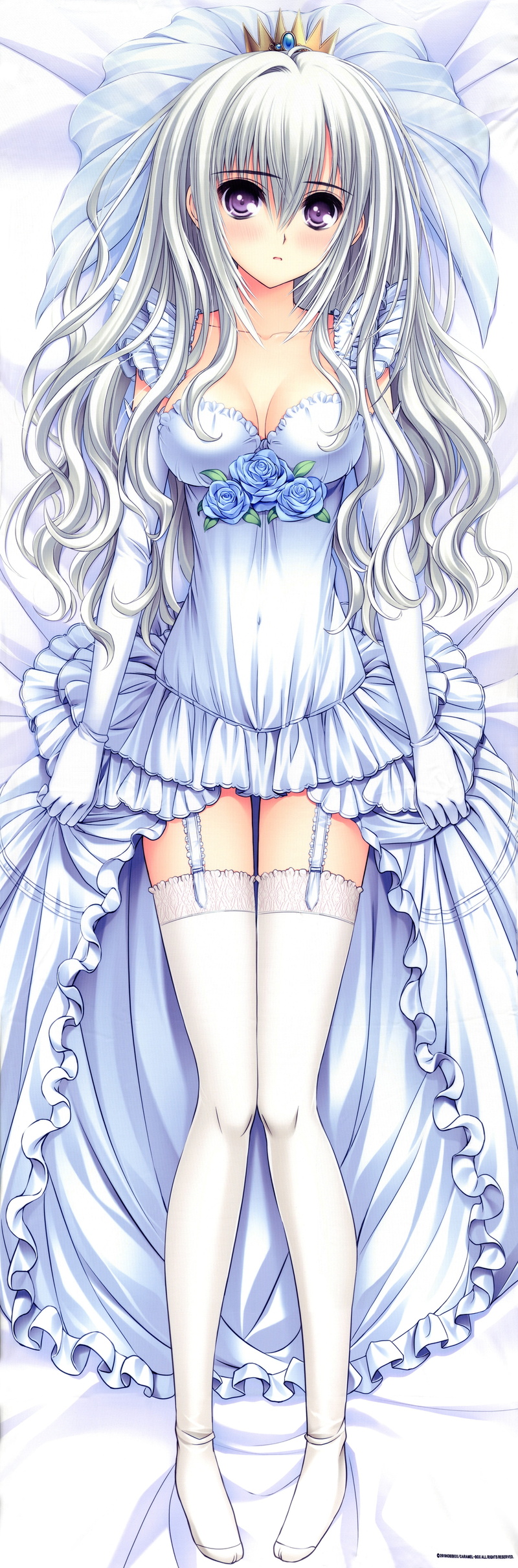 dresses, dakimakura, long, short, thigh, anime, dress, 5K, highs, wedding, hair