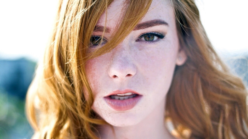Hattie Watson, model, 1080P, face, women, blonde