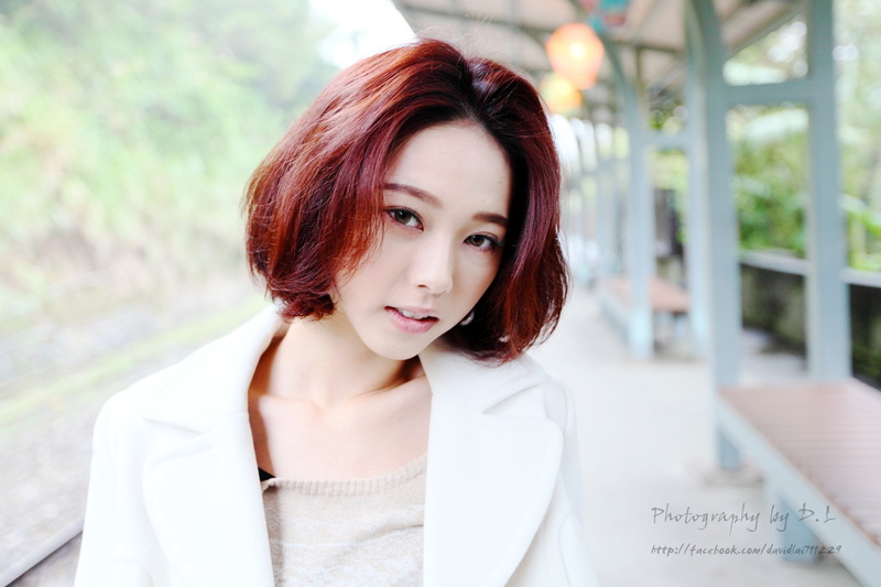 adult, Models, bangs, beauty, front view, young adult, focus on foreground, women, Model, Lín Yǔ, Bokeh, hairstyle, contemplation, redhead, hair, young women