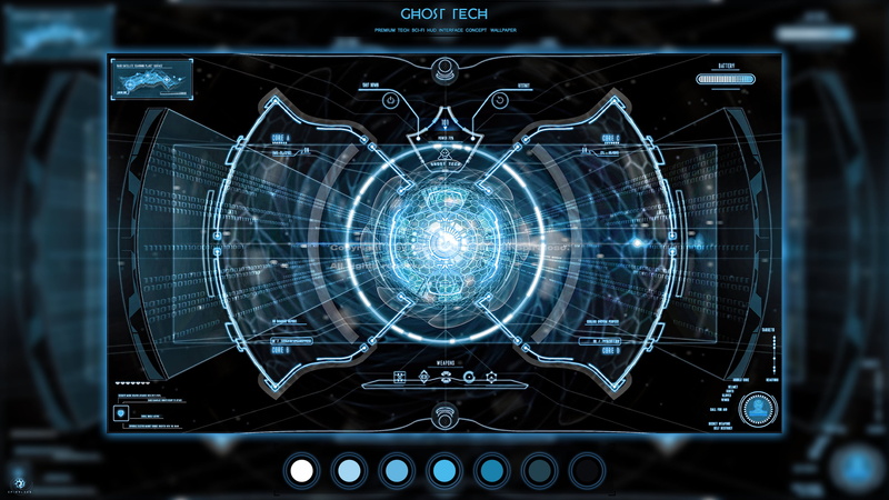 tech, science fiction, 2K, interfaces, HUD
