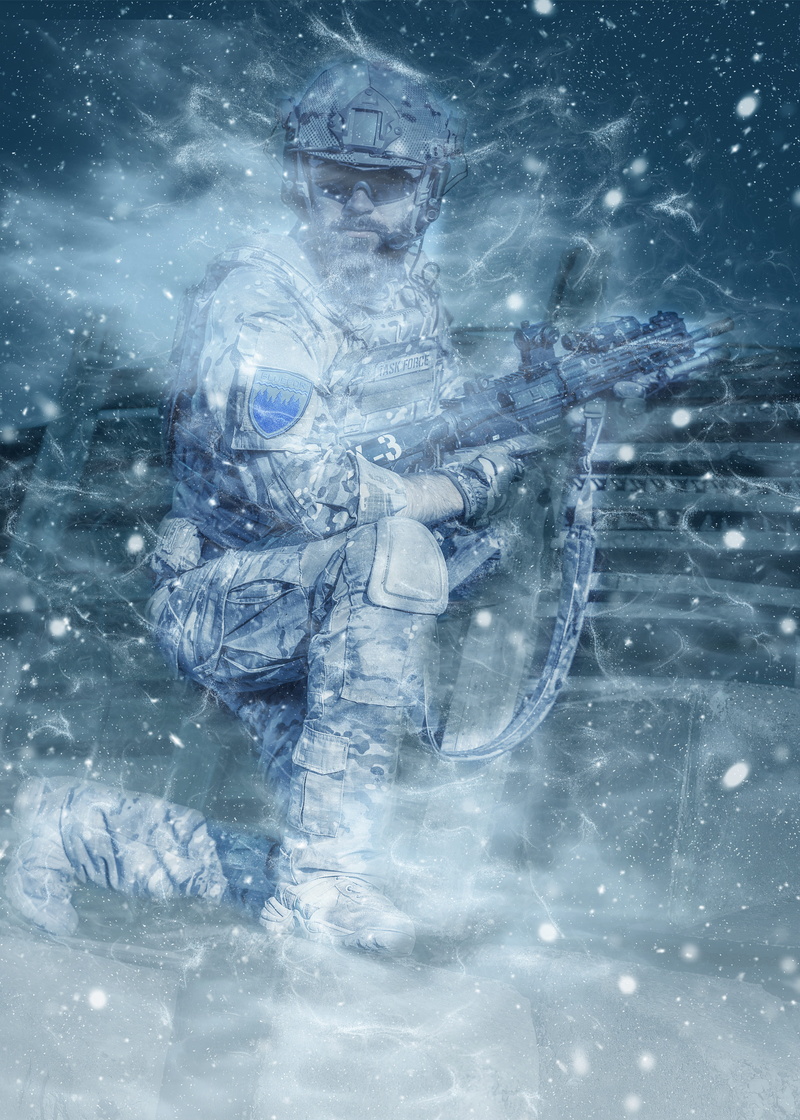 police, lifestyle, bubble, outdoor, underwater, killer, swat, swimming pool, winter storm, swimming, looking at camera, pistol, blizzard, weapon, temperature