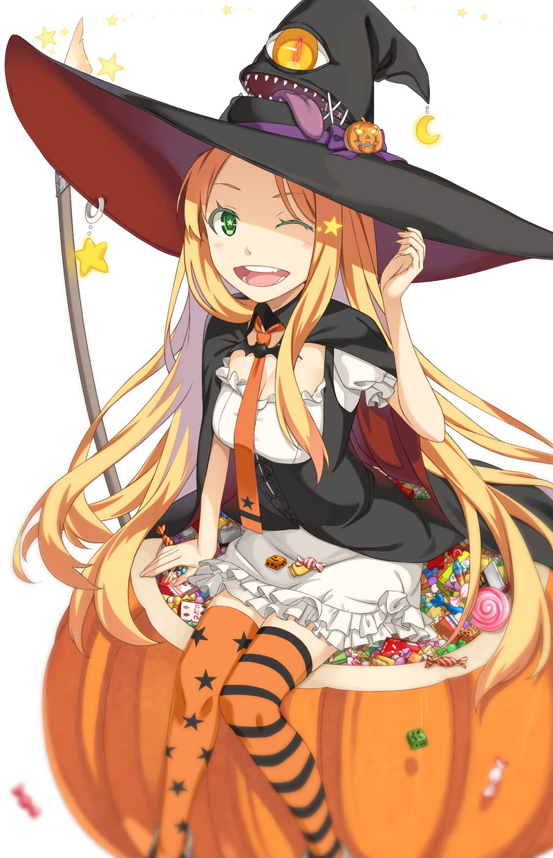 belief, craft, angel, celebration, close-up, creativity, no people, place of worship, religion, Halloween, front view, multi colored, thigh-highs, witch hat
