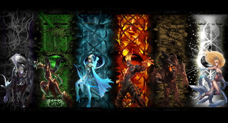 Malphite, night, creativity, Heroes, human representation, Ashe, window, women, League Of Legends, Janna, people, indoors, costume, Nidalee, representation