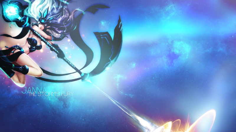 girl, legends, fantasy, janna, 1080P, warrior, league
