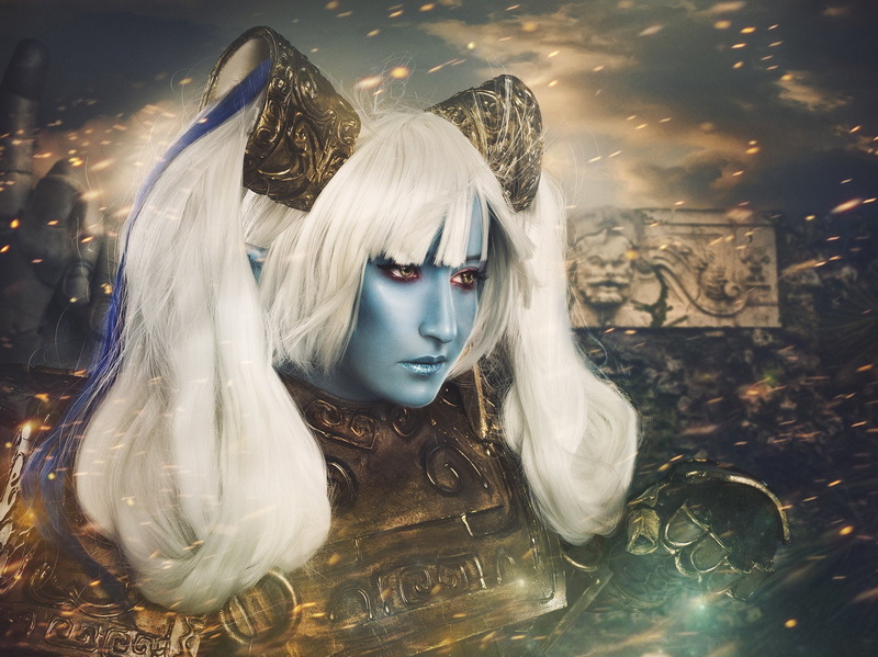 mannequin, one person, hairstyle, nature, hair, Cosplay, representation, adult, Poppy (League Of Legends), real people, Women, front view, beautiful woman
