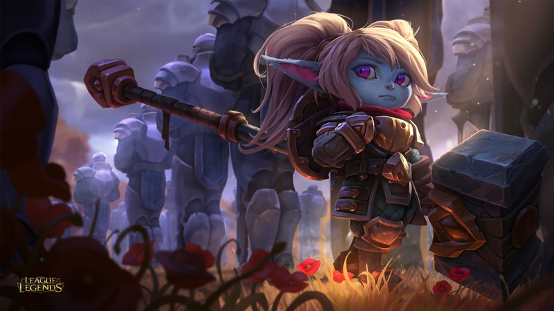 Pointed Ears, League Of Legends, Poppy (League Of Legends), 1080P, Video Game, Hammer