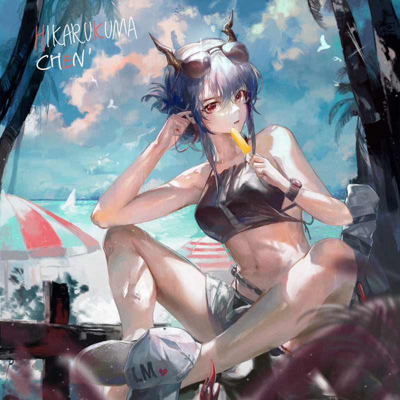 Chen (Arknights), anime, 2K, horns, anime girls, DaylightAllure, Arknights