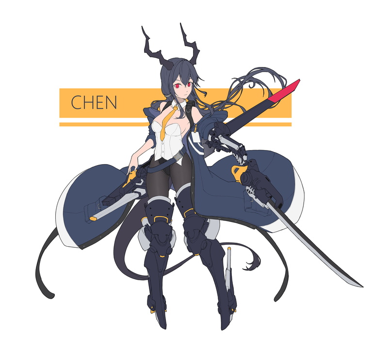 anime girls, kumachi, Arknights, 2K, Chen (Arknights)