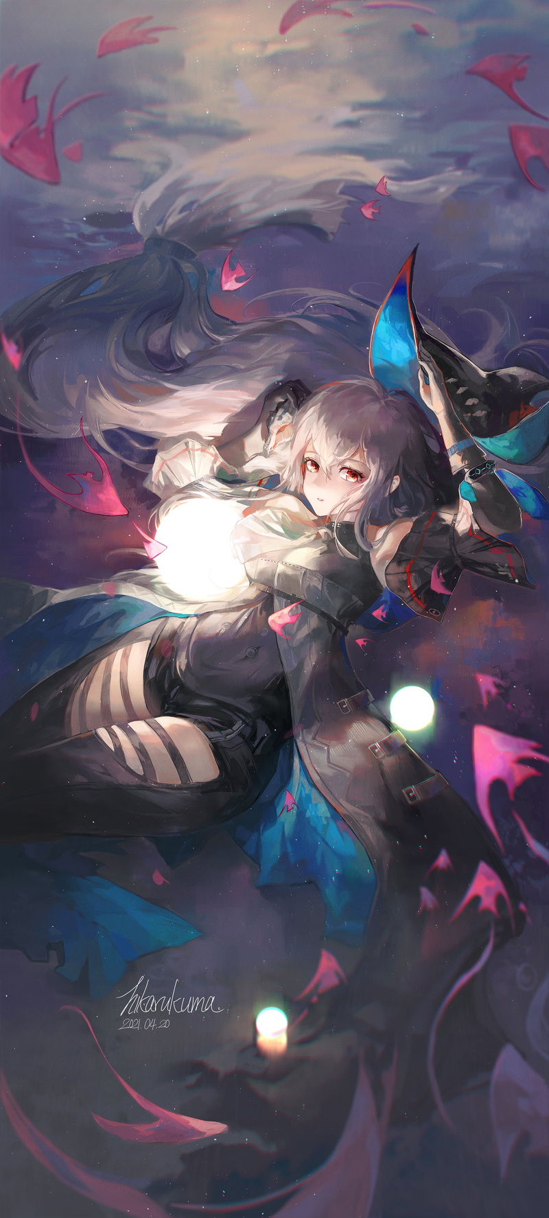 anime, DaylightAllure, anime girls, Arknights, 4K, Skadi(Arknights)