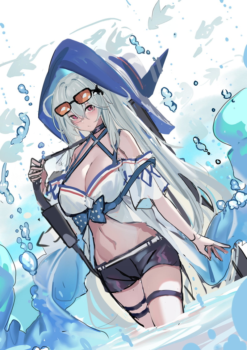ECHJ, anime girls, anime, Skadi(Arknights), 720P, Arknights
