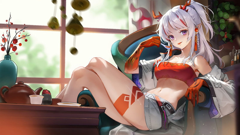 anime girls, 1080P, Skadi(Arknights), anime