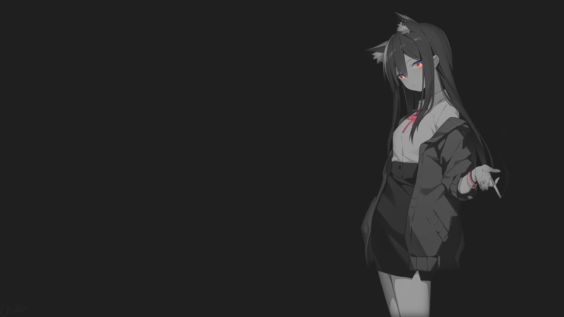 Arknights, 1080P, dark, smoke