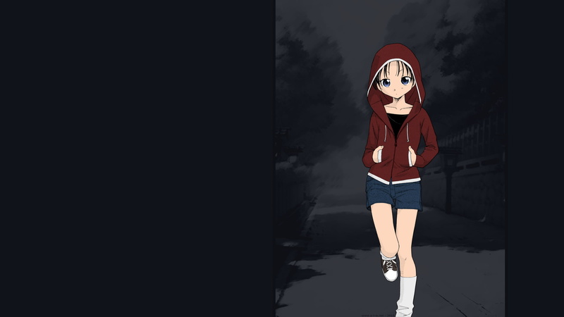 standing, young adult, front view, tomboys, looking at camera, full length, anime girls, copy space, Unno Hotaru, leisure activity, beautiful woman, short hair