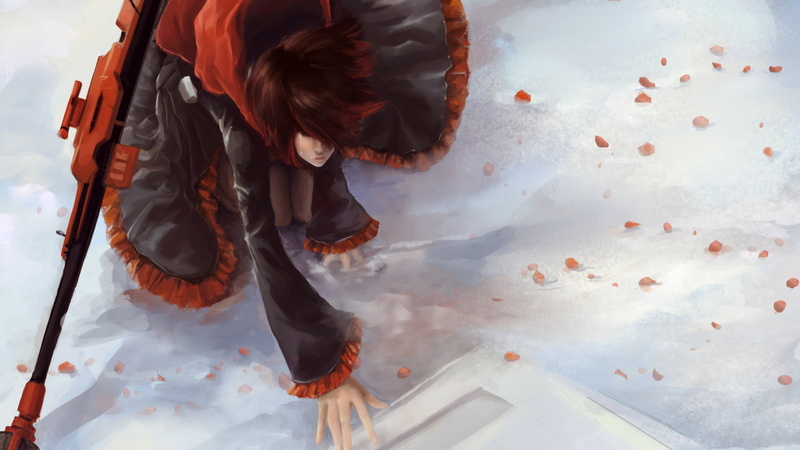 RWBY, hairstyle, women, young adult, adult, 1080P, brown hair, nature, day, one person, white color, real people, casual clothing, adventure, Ruby Rose (character)