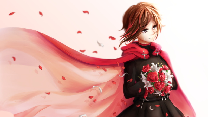 Ruby Rose (character), RWBY, anime, 1080P