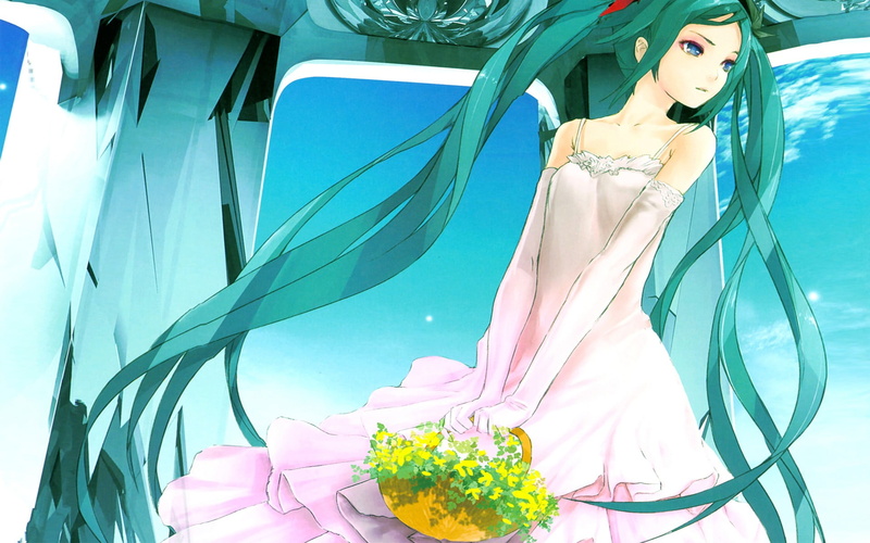 vulnerability, Hatsune Miku, freshness, bouquet, human representation, creativity, geek, fragility, glass - material, 1080P, art and craft, flowering plant