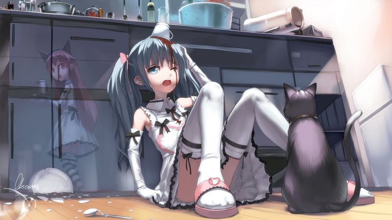 hot, redjuice, x, anime, headset, spacesuit, latex, spaceships, art, 1080P, hd, pilot, stockings