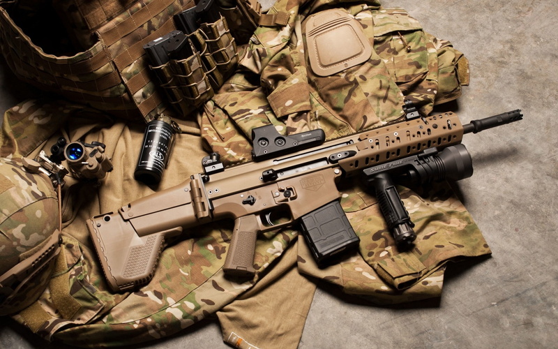 1080P, Flash Suppressor, FN SCAR, Vertical Grip