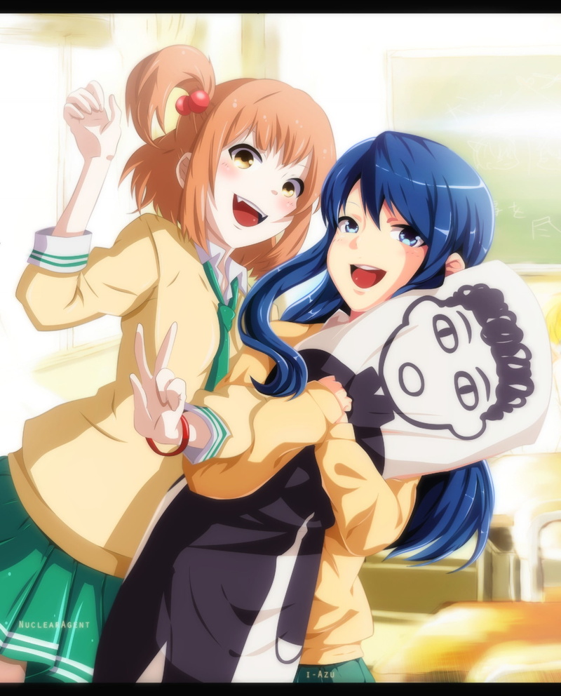 boys, emotion, child, Maki Natsuo, males, holding, females, two people, women, cheerful, people, anime girls, adult, positive emotion, 1080P, Love Lab