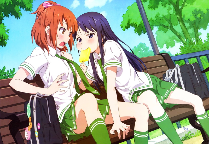 kurahashi, maki, anime, 2K, love, lab, uniforms, natsuo, school, shinya, riko