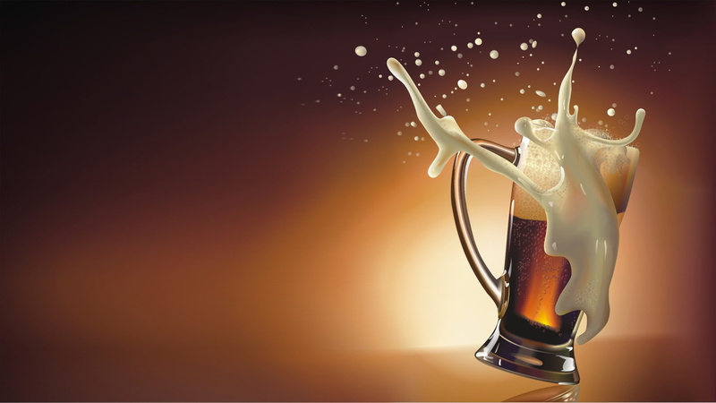 alcohol, 1920x1080, 1080P, splattering, beer