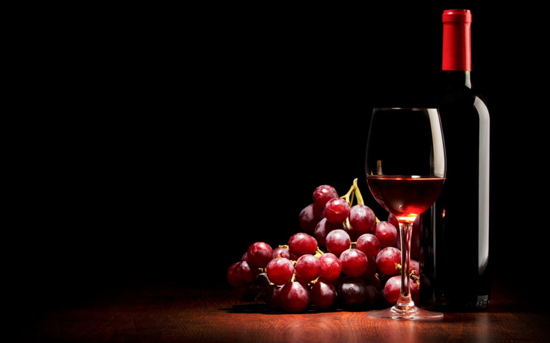 grapes, wine, drink, dark, food, 2K, alcohol